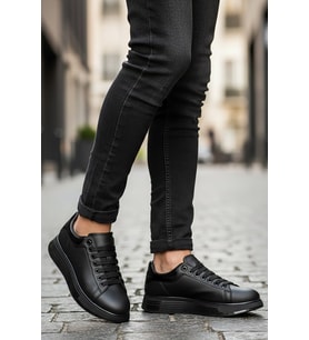 Cap 2044 Erkek Klasik Sneaker Siyah