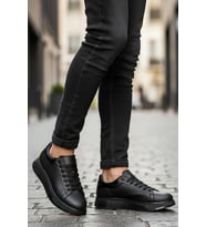 Cap 2044 Erkek Klasik Sneaker Siyah