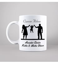 Anneler Günü ( Canım Ailem ) Tasarımlı Kupa