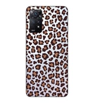 Redmi Note 11 Pro Uyumlu Leopar Desenli Şeffaf Telefon Kılıfı
