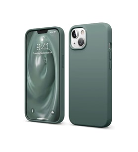 Apple iPhone 14 Kılıf First Silikon - Koyu Yeşil