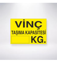 Vinç Taşıma Kapasitesi          KG  21x35 Arkası Yapışkanlı Levha