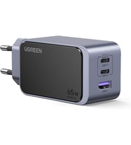 65W 3-Port GaN Fast Charger EU Hızlı Şarj Adaptörü