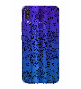Xiaomi Redmi Note 7 Pro Uyumlu Kapak Nostalji Desen Tasarımlı Şeffaf Silikon Kılıf