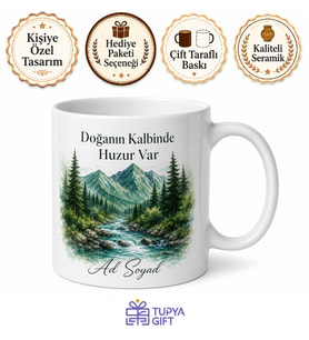 Denizli Bozkurt Doğal Su Kaynakları Temiz Çevre Dağ Havası Kupa Bardak Hediye