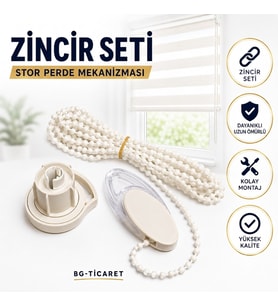 Takmatik Stor Perde Mekanizması Zincir Takımı Set Zebra Perde Mekanizması