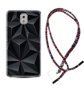 Samsung Note 3 4 5 8 9 20 Ultra 10 Lite Kılıf Boyun Asklı Rasta Silikon Prizmalar 1782