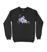 Uyuyan Koala Siyah Sweatshirt