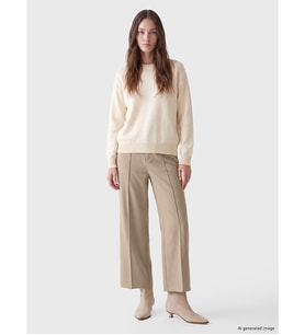 LCW Modest Bej Regular Fit Kadın Pantolon