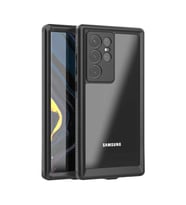 Galaxy S22 Ultra Kılıf 1-1 Su Geçirmez Kılıf (Siyah)
