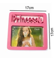 Çocuklara Özel Prens & Prenses Fotoğraf Çerçevesi – Pembe Prenses & Mavi Prens Tasarımlı 10x15 cm Çocuk Çerçevesi