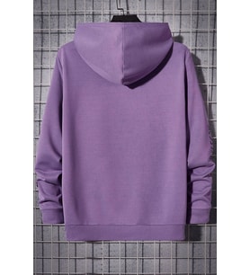 Unisex Chinese Dragon Graphic Baskılı Sweatshirt (Lila)