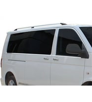 Volkswagen Caravelle Uyumlu T6 Cam Çerçevesi 14 Parça Krom (U.Ş) Çift Sürgü 2015 Ve Sonrası