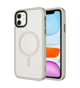 Coverzone ?Phone 11 ile Uyumlu Sert PC Arka Y�zey Wireless ?arj �zellikli Buzlu Saydam ZF Kapak