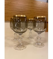 KAHVE YANI BARDAK 4'LÜ KRİSTAL FÜME 200 ML