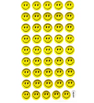 Sticker Kabartmalı Stiker Defter Planlayıcı Etiket (HQ001)-18x10 cm- Gülen Emoji