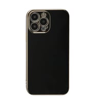 Apple İphone 15 Pro Max Kılıf Volet Silikon - Siyah