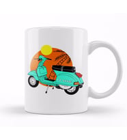 Classic Taste Vespa Kupa Bardak Porselen