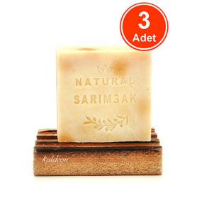 Sarımsak Yağı Sabunu El Yapımı Doğal 120 G x 3 Adet