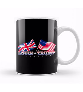 Louis Vs Trump Flags Donald Theroux Kupa Bardak Porselen