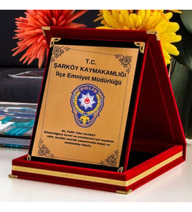 Kurumsal Hediye  Logolu Teşekkür Plaketi
