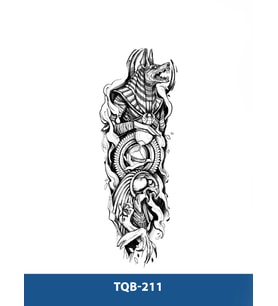 TQB-211 KURT KADEH VE KARTAL DESEN GEÇİCİ KOL DÖVMESİ-TATTO