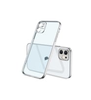 Apple iPhone 12 Uyumlu Kılıf Zore Mat Gbox Kapak (Gümüş)