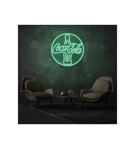 Coca Cola Yazılı ve Şekilli Neon Tabela