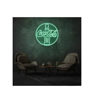 Coca Cola Yazılı ve Şekilli Neon Tabela