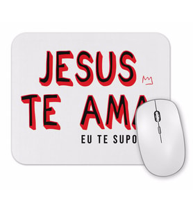 Lion Jesus Te Ama Mouse Pad