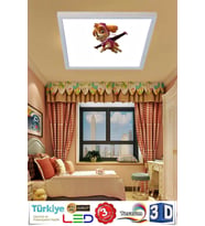 Çocuk Odası 60watt, Beyaz Işık Led Avize , 60cmx60cm Kolay Montaj Aydınlatma