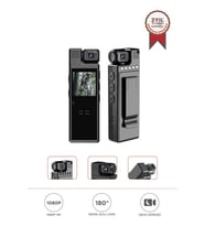 Torima CMR-19 Siyah 4k 180 Derece Vücut Kamerası Wifi Gece Görüslü Aksiyon Kamerası