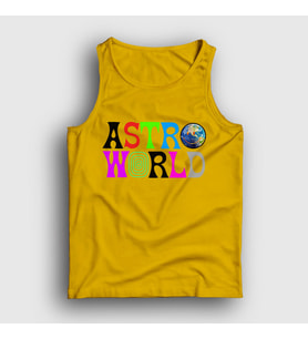 Presmono Unisex Sarı Astroworld V2 Travis Scott Atlet 44048tt (Sarı)