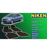 Skoda Rapid paspas kauçuk oem germany 2012+ Sonrası NİKEN (Siyah)