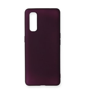 Oppo Find X2 Kılıf First Silikon - Mürdüm