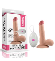 19 CM Geliştirilmiş Doku Ultra Yumuşak Titreşimli Realistik Penis - The Ultra Soft Dude
