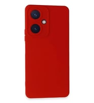 Newface Vivo Y27 Kılıf Nano içi Kadife Silikon - Kırmızı