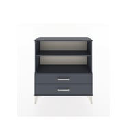Arges Şifonyer 2 Raflı 2 Çekmeceli 88x30x96 Antrasit-Antrasit