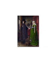 DBSanatevi Jan Van Eyck - Portrait Of Giovanni Arnolfini And His Wife Tablo 50 X 70 Cm