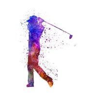 Adam Golfçü Salıncak Siluet Tablo Ahşap Poster Dekoratif