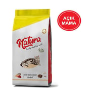 Natura Somonlu Hamsili ve Yaban Mersinli Düşük Tahıllı Kısırlaştırılmış Kedi Maması 1 Kg AÇIK