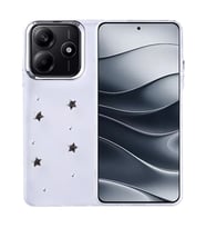 Coverzone Xiaomi Redmi Note 14 4G ile uyumlu K?l?f Airbag K�?eli 2mm Kamera �?k?nt? Korumal? Simli ?effaf Bask?l? Z-Kutup Kapak Y?ld?z