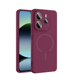 Xiaomi Redmi Note 14 4G Uyumlu Kılıf M-safe Şarj Özellikli Zore Meta Kapak