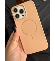 Galaxy A16-A26 MagSafe Mat Silikon Kılıf Şeftali