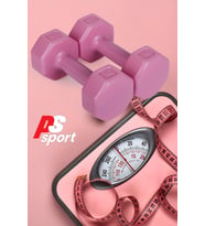 PSSPOR 3 Set Pembe Renk Dambıl Seti ( 2 Adet 1KG - 2 Adet 2KG - 2 Adet 3KG Gönderim Yapılmaktadır)