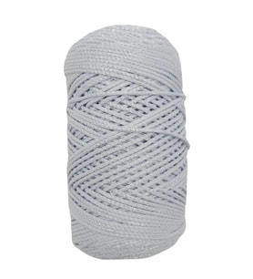 Angel Çanta Aksesuar Simli Polyester Makrome Bebe Mavi Renk 200 gr