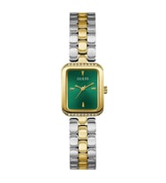 GUESS GUGW0865L6 YEŞİL KADRAN ALTIN KAPLAMA DİKDÖRTGEN KADIN KOL SAATİ