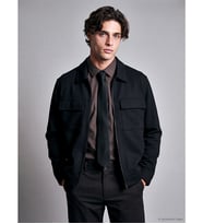 LCW Vision Siyah Regular Fit Gömlek Yaka Erkek Ceket