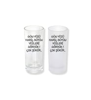 Ghostbastır Design Günyüzü Buzlu / Buzsuz Seçenekli Rakı Bardağı – 1 Adet Şık Sunum Bardağı 0144