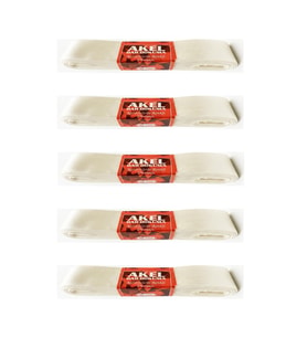Akel Dar Dokuma Beyaz Saten Kurdele - 3 Cm. x 10 Metre - 5 Adet